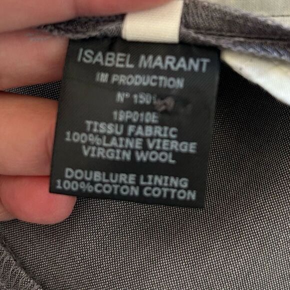 Isabel Marant Etoile Gray Wool trouser pants - Picture 8 of 15